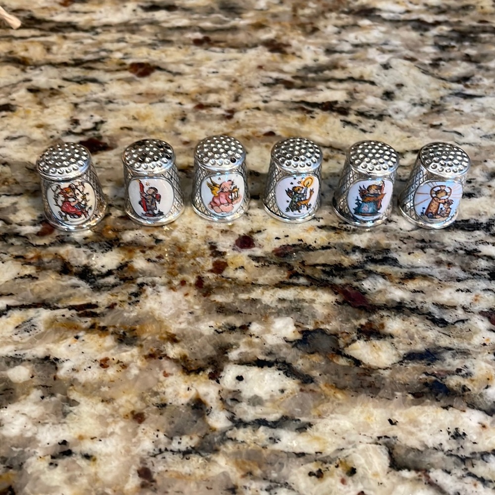 Christmas Hummel thimble collection